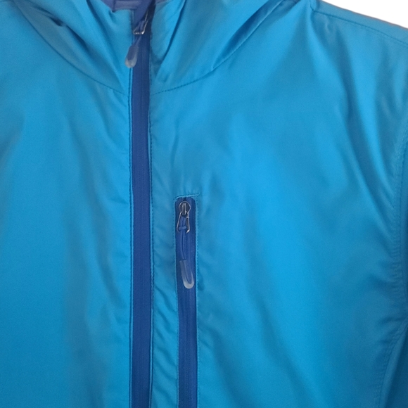 NWOT L.L.Bean Women's Blue/Teal 2-In-One Reversible Quilted Puffer Jacket Size S - Picture 8 of 15